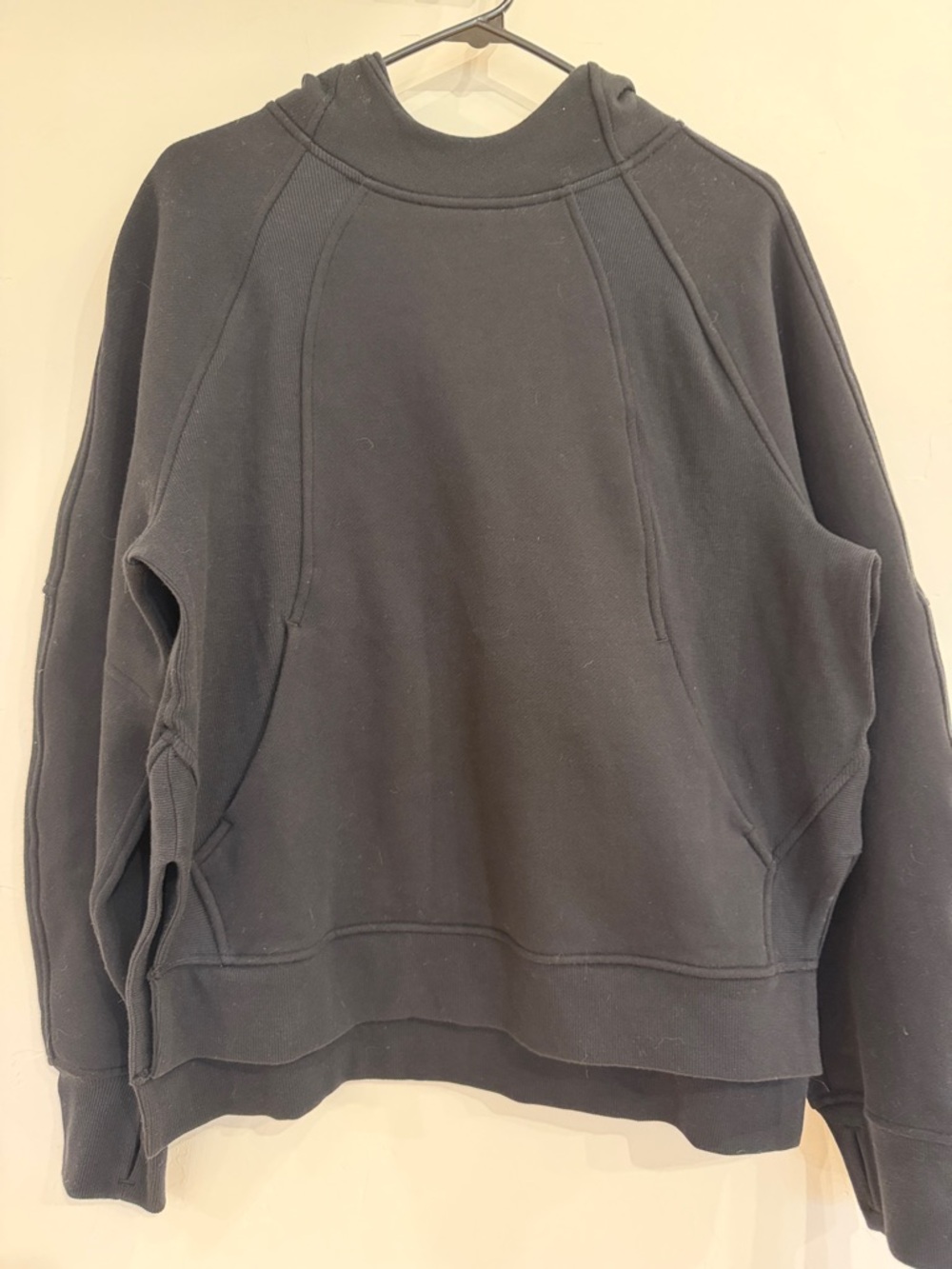 Lululemon Black Pullover Scuba Hoodie Sweatshirt